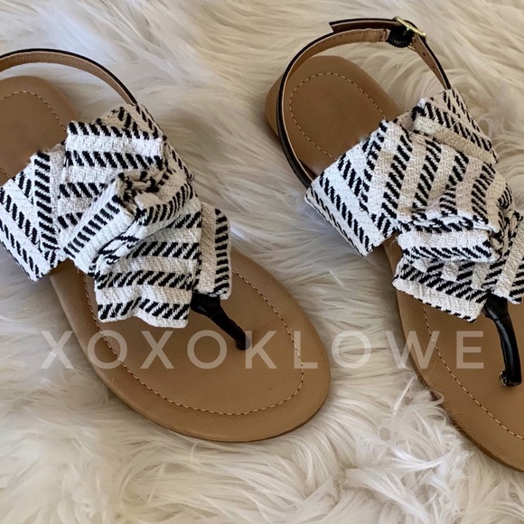 Bow Knot Thong Sandal Sling Back Sandal - Picture 10 of 16